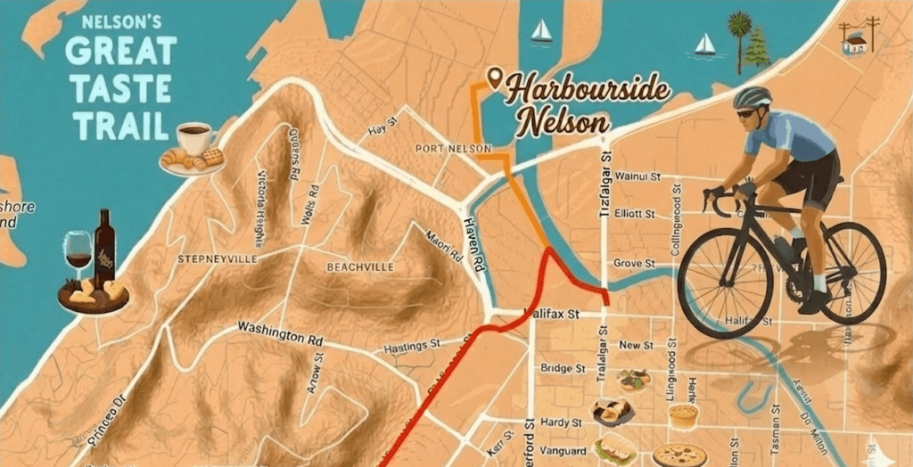 Harbourside Nelson Next to the Start of the Great Taste Trail